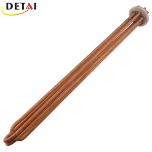 Heating Element Manufacture 400V 10KW with 2"BSP Brass Thread Heating Elements Industrial Water Heater Copper Heating Element