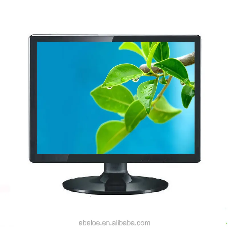 1024X768 15 inch lcd monitor computer monitor with VGA DVI Speaker