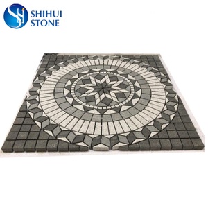 Adoquines en forma de <span class=keywords><strong>ventilador</strong></span> de granito, piedra de pavimentación entrelazada de granito gris tumbado, Cubo de adoquines - Product Image 4