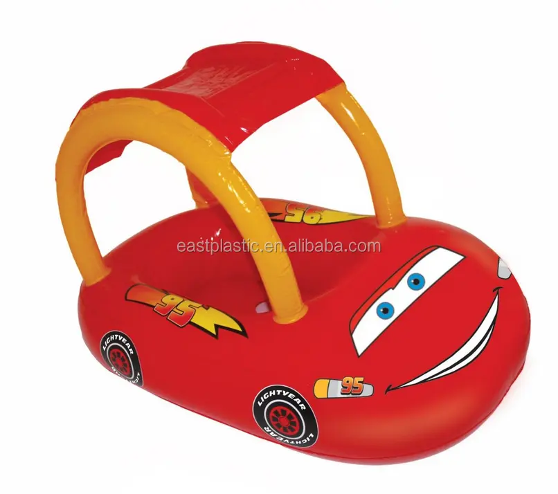 מכונית אדומה מתנפח לשחות לצוף מושב בריכת טבעת לילדים