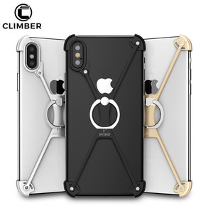 2018 Copertura Del Mobile Per il <span class=keywords><strong>iphone</strong></span> 8 7 <span class=keywords><strong>6</strong></span> più Caso,Del Telefono Del Metallo Per il <span class=keywords><strong>iphone</strong></span> X Con Anello Titolare - Product Image 1