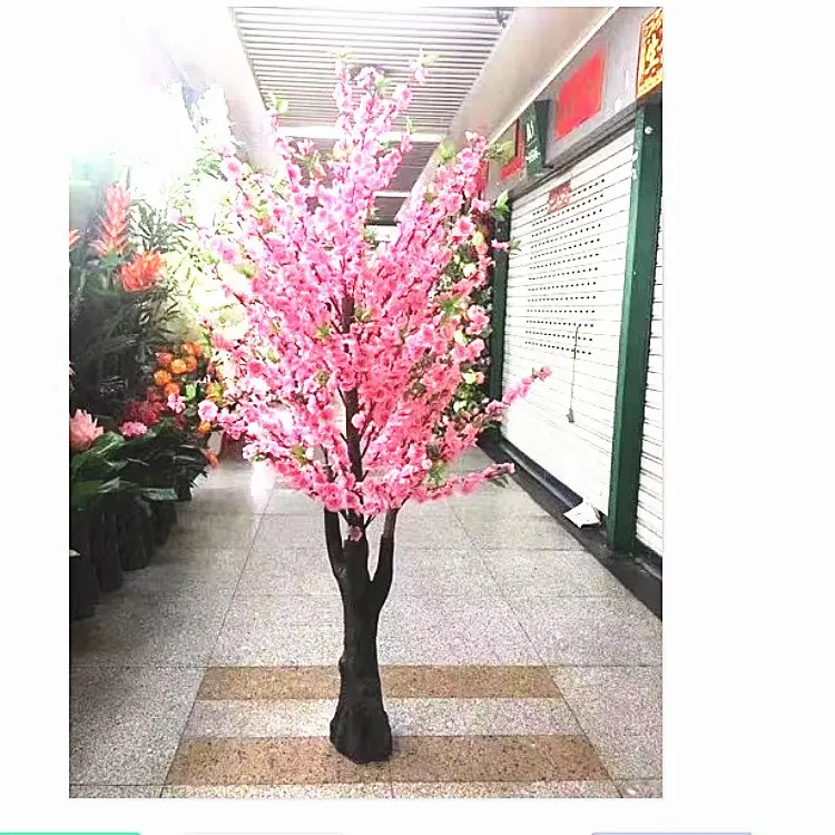 Árbol Artificial de flor de melocotón para decoración de boda, proveedor Chino