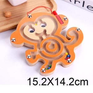 Jouets de puzzle en cube d'animaux mignons, labyrinthe, jeu en bois, jeux magiques, aimants, éducation pour enfants et adultes, équilibre, labyrinthe <span class=keywords><strong>magnétique</strong></span> - Product Image 2