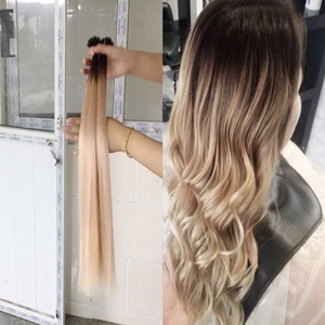 Factory Wholesale Aliexpress Best Brazilian Double <strong>Stranded</strong> <strong>Hair</strong>, 100% Remy Virgin Nano Ring <strong>Hair</strong> Extensions Ombre - Product Image 1