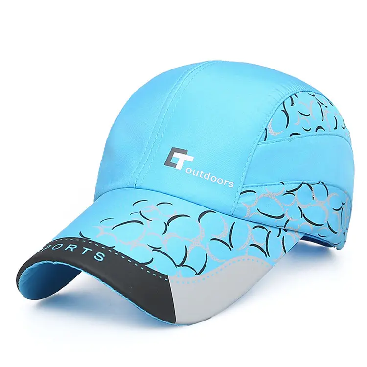 Multi color outdoor sports women and mens polyester quick dry sunscreen caps for summer