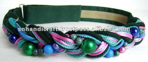 Adorable <b>Beaded</b> Woven <b>Braided</b> Cord Rope BeltHandmade Creations - Product Image 1