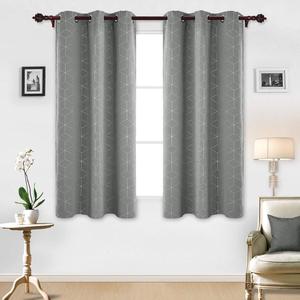 Paneles <span class=keywords><strong>de</strong></span> ojal con aislamiento térmico <span class=keywords><strong>para</strong></span> oscurecimiento, <span class=keywords><strong>cortinas</strong></span> <span class=keywords><strong>de</strong></span> impresión <span class=keywords><strong>de</strong></span> lámina <span class=keywords><strong>de</strong></span> diamante plateado - Product Image 2