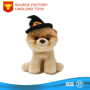 Özelleştirmek 25CM peluş karikatür Boo köpek <span class=keywords><strong>Pomeranian</strong></span> oyuncak Hoodie ceket oyuncak ile dolması yeşil köpek yavrusu - Product Image 5