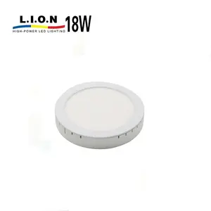 High power super bright surface mounted led panel light 18w 6500k