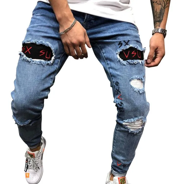 5045 gerçek dini Jean üreticisi Pantalones Jean Hombre erkekler pantolon Jean artı boyutu