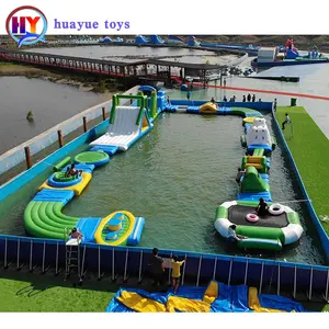 2019 Factory Price Inflatable sea water park equipment floating playground aqua theme park floating mobile water park for sale