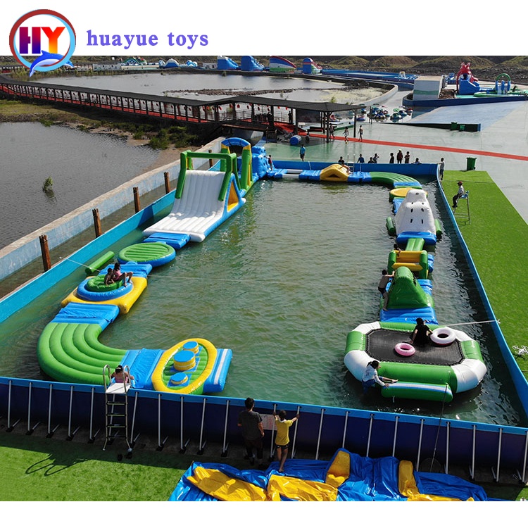 Jump Giants Inflatable Park Lakeside Inflatable Floating