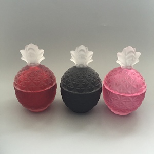 Bán Buôn Kích Thước Lớn Đầy Màu Sắc Dứa Glass Candle Jar Với Nắp Dứa Hình Tinh Thể Thủy Tinh Kẹo Jar BR - Product Image 3