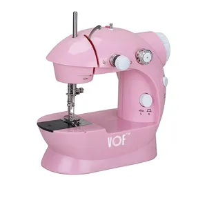 FHSM-202 verstelbare binnenlandse leer lock Stitch mini hand held Naaimachine Handleiding met tafel stand