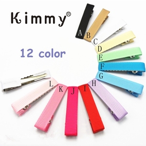 Polyester zilveren Chinese stijl kinder DIY effen haarclips met klemmen en strikjes - Product Image 5