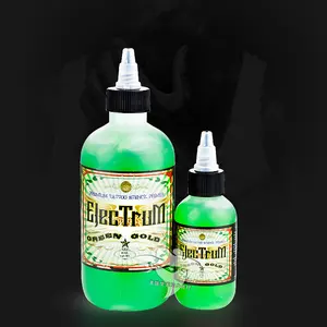 Primer de tatuagem premium de elétrum de ouro verde original, 8 oz