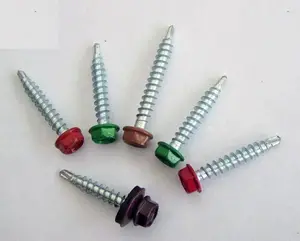 Tianjin Lituo Hot Selling Best Price And Good Quality Painted Hex Head Indent Self Drilling Screws