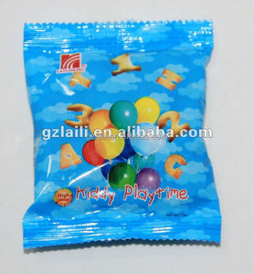 Galletas Crujientes con Forma de Letras <span class=keywords><strong>y</strong></span> Números ABC al por Mayor, Sabor a Huevo, Dulces <span class=keywords><strong>y</strong></span> Saladas, Obleas de Harina de Trigo Horneadas <span class=keywords><strong>y</strong></span> Envasadas en Bolsas - Product Image 2