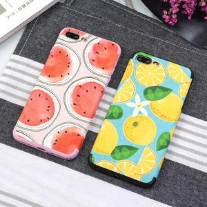 2018 nuevo producto precioso sandía limón patrones de teléfono caso para el iPhone x 8 7 6 más 6 S - Product Image 1