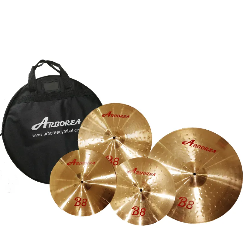 Arborea B8 Becken Pack 14''HH 16''Crash 20''Ride Becken Tasche