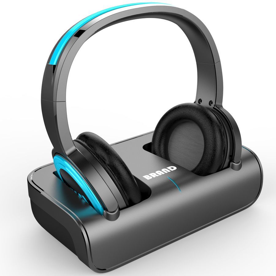 Inda&oem YH770 Stereo RF Optical Wireless TV Headphones