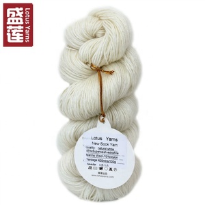 Lotus Sợi 400M/100G Undyed Superwash Extrafine Merino Len Với Nylon Mới Vớ Sợi Cho Thuốc Nhuộm Tay - Product Image 6