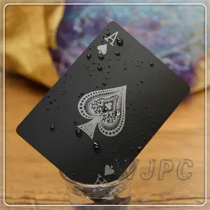 Wjpc-cartões de jogo de poker impermeáveis de cor completa