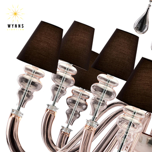 Candelabro de cristal de lujo moderno con bombilla LED regulable Luz colgante para <span class=keywords><strong>restaurante</strong></span> de hotel en casa - Product Image 4