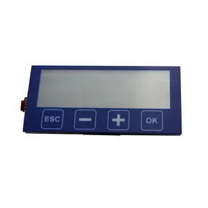 FSTN 240x80 dot matrix graphic lcd module screen with resistive touch panel RGB backlight spi