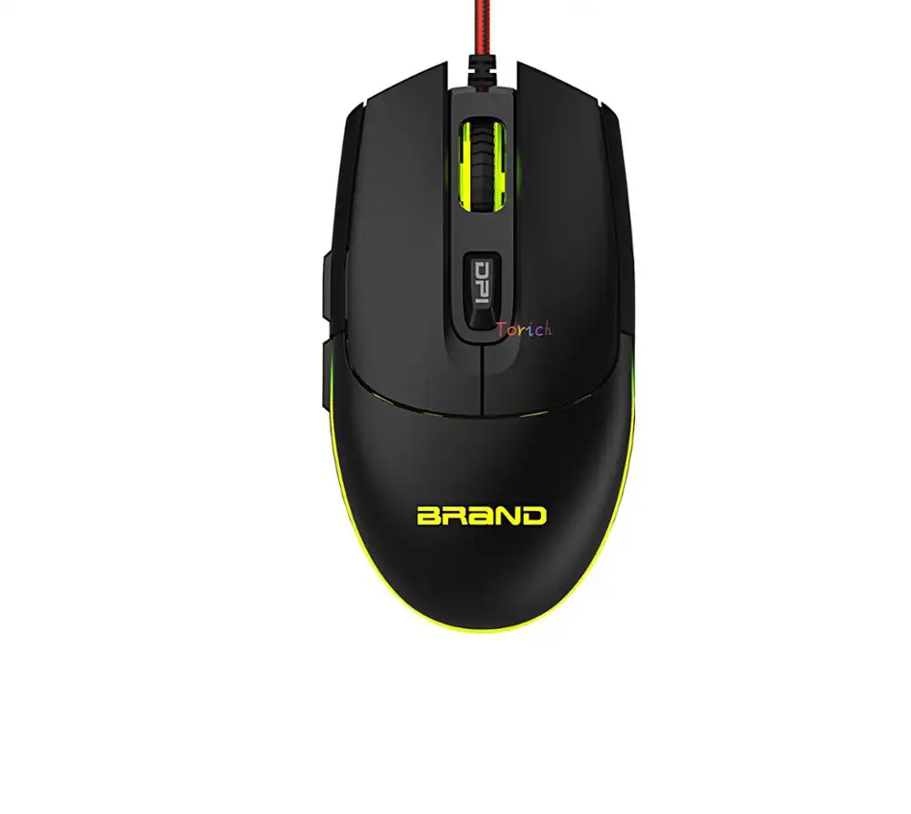 Mouse de computador padrão 6d para jogos profissionais, venda superior