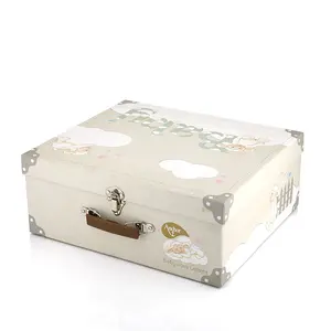 Scatola di imballaggio per prodotti per bambini in cartone carino scatola regalo in cartone a forma di valigia per bambini personalizzata