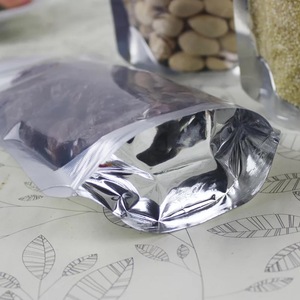 13*20cm Custom Dry Food Candy Nuts Plastic Packaging Bags With One Side Transparent Window - Product Image 5