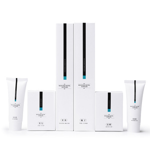 Elegante <span class=keywords><strong>Hotel</strong></span> Amenities Set Cepillo de dientes Champú Gel de ducha Zapatilla Jabón Set Embalaje Caja de tarjeta de papel con logotipo personalizado - Product Image 1