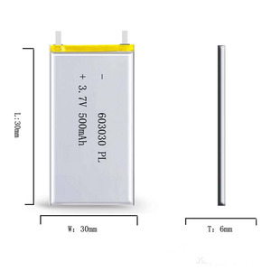 <span class=keywords><strong>3</strong></span>,7 V 500 mAh lipo batterie lithium-polymer-batteriezelle 603030 - Product Image 2