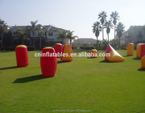 Terrain de Laser Tag Gonflable Extérieur, Bunker de Paintball Gonflable - Ensemble de Terrain de 18 Pièces - Product Image 1