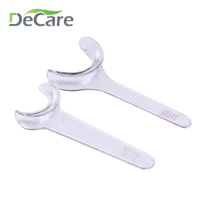 Limpiador de labios transparente tipo T para dentistas, retractor dental de mejillas y boca, gancho lateral de opreno