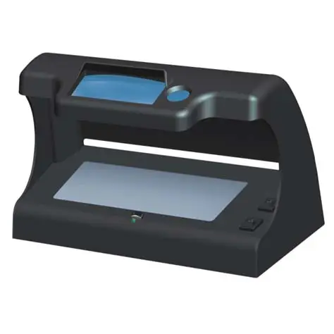 Desktop Professional UV MG Water Mark Magnifier Counterfeit Detection Banknote Currency Bill Money Detector DL-110MG