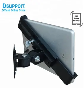 Estande Tablet titular wall mounted anti-ladrão para 7-variedade-comprimidos de tamanho de 10.1 polegadas, suporte universal para tablet com fechadura