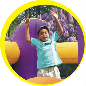 Castillo hinchable con tobogán, Combo de castillo hinchable con tobogán, feliz <span class=keywords><strong>hop</strong></span>, 9236 - Product Image 3
