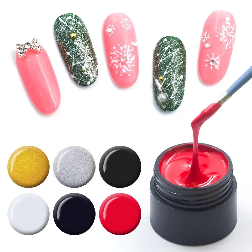 Nouvelle Araignée Gel Vernis À Ongles Web Créative Peinture D'art D'ongle UV Gel Tréfilage L'élasticité Point Ligne Tremper Hors Gel Vernis