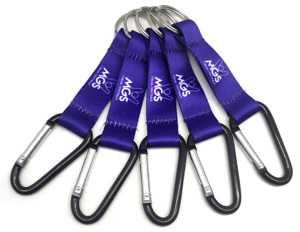 Custom Cheap Wholesale Heat Transfer Printing Short Keychain Lanyard With Carabiner Hook