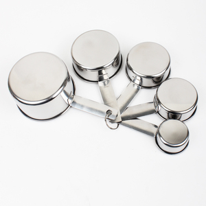 Großhandel DIY Backwerk zeug Edelstahl Messlöffel 5PCS Messbecher <span class=keywords><strong>Set</strong></span> - Product Image 3