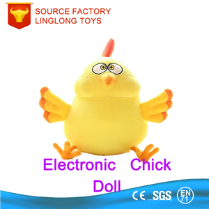 Forniture per feste in feltro 20 cm8 ''altoparlanti <span class=keywords><strong>Jbl</strong></span> gialli Dj gallo giocattolo cartone animato bambola di peluche di pollo - Product Image 2