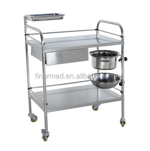 Stainless Steel Hospital Medical <strong>Dressing</strong> Cart <strong>Trolley</strong> - Product Image 3
