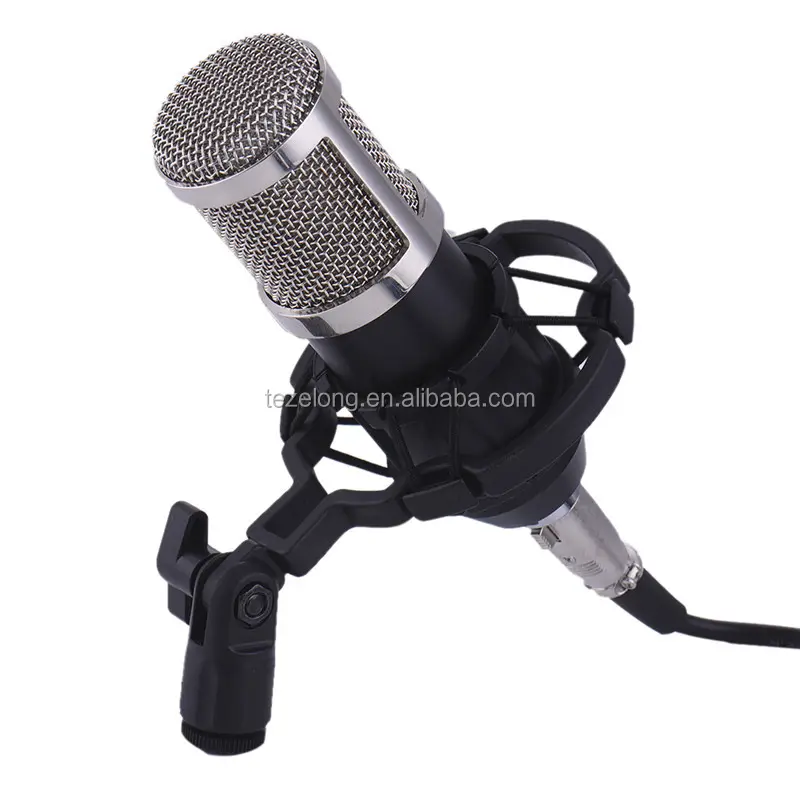 2017 Tốt Nhất Bán Chuyên Nghiệp KTV Điện Thoại Di Động Mini Cáp Có Dây Karaoke Studio Microphone Bm800 Studio Condenser Microphone