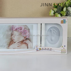 Cornice in legno per impronta a mano del neonato - Product Image 2