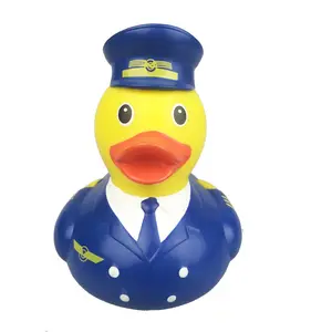 Factory supply floating vinyl plastic bath duck toy,rubber bath toy for promotion