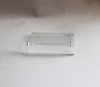 Porte-étiquette Vertical en plastique en forme de T, porte-nom à aimant, support personnalisé pour table de bureau, pour événement, fête et mariage, 50 pièces