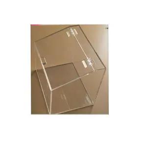 Caixa de doces acrílica transparente e de alta qualidade, para superfícies e lojas