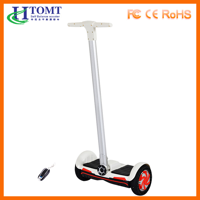 2016 HTOMT 8 " poignée l équilibré grande roue scooter hoverboard avec bluetooth à vendre